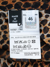 Leopard Print Chiffon Top