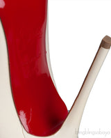 Off-white Patent Pigalle Pump