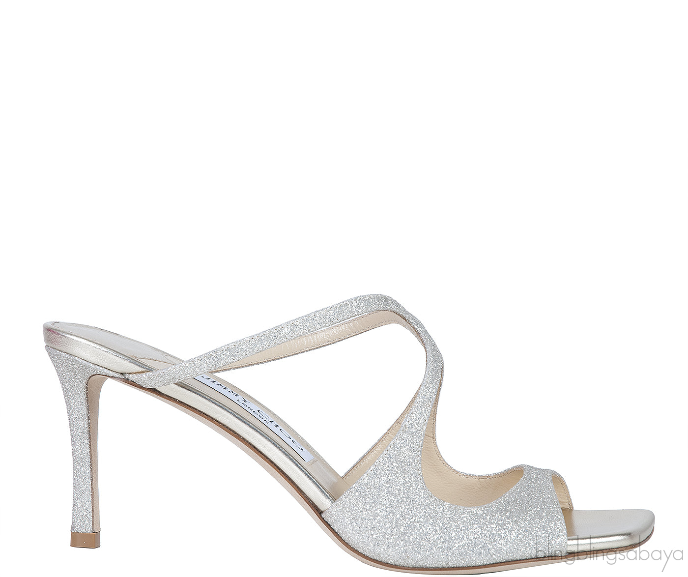 Jimmy Choo Anise 75 Platinum Ice Sandals