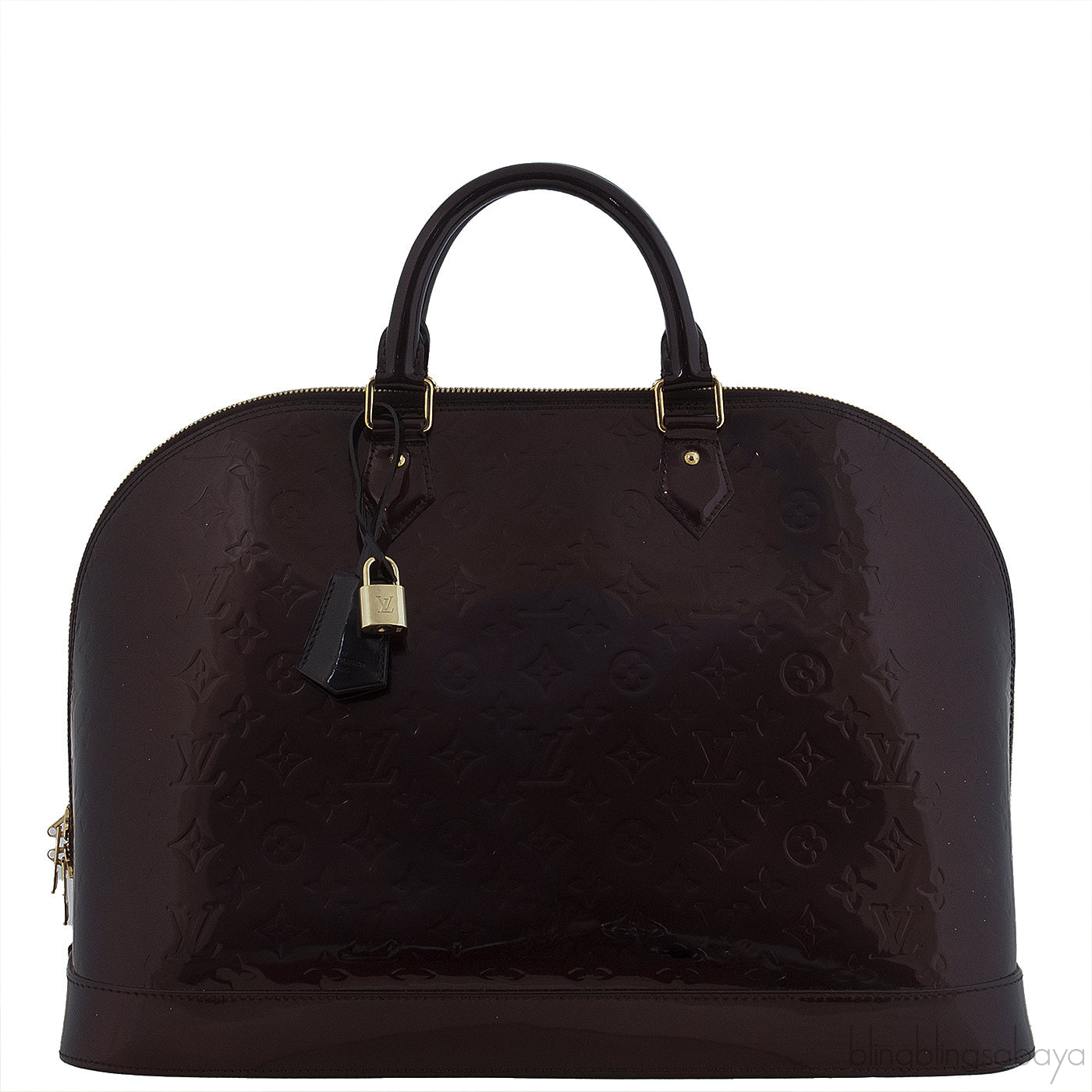Louis Vuitton Alma Amarante Monogram Vernis XL Bag