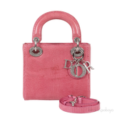 Pink Mini Lizard Lady Dior Shoulder bag