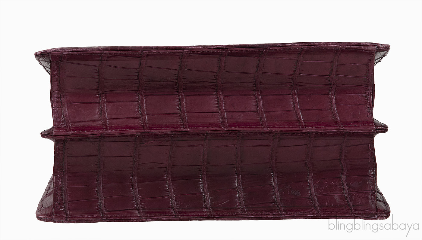 Maxime Bordeaux Crocodile Bag