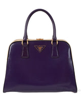 Bi-color Saffiano Frame Bag