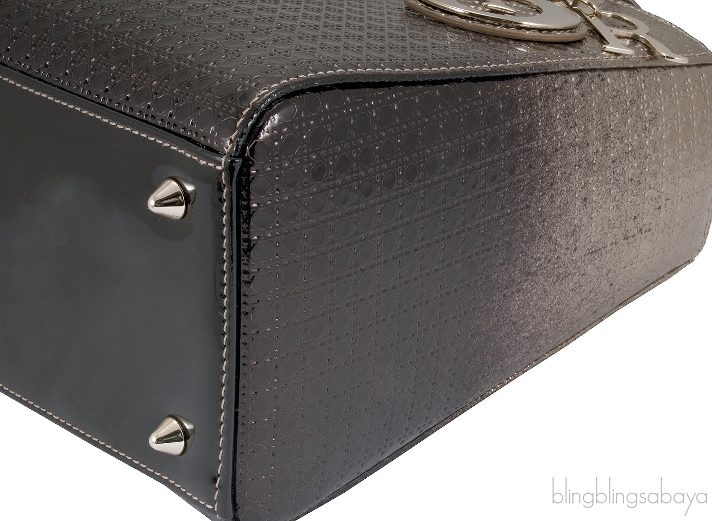 Lady Dior Gold Ebony Graded Metallic Bag