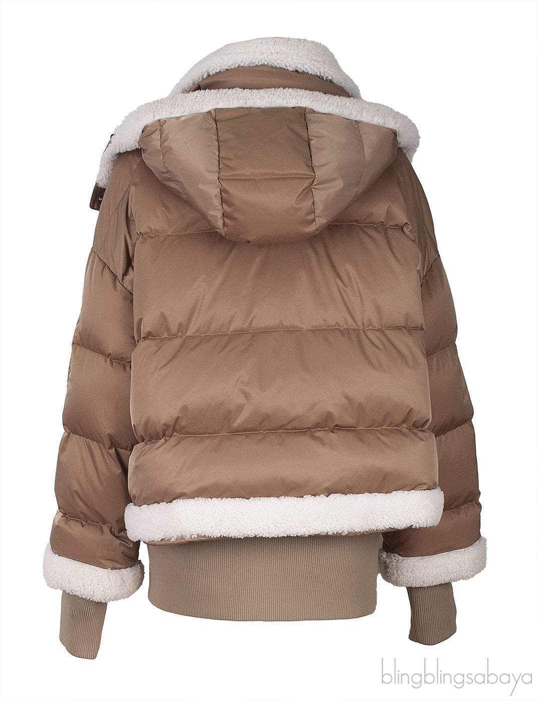 Bogner Suza Layered Hooded Shearling Jacket