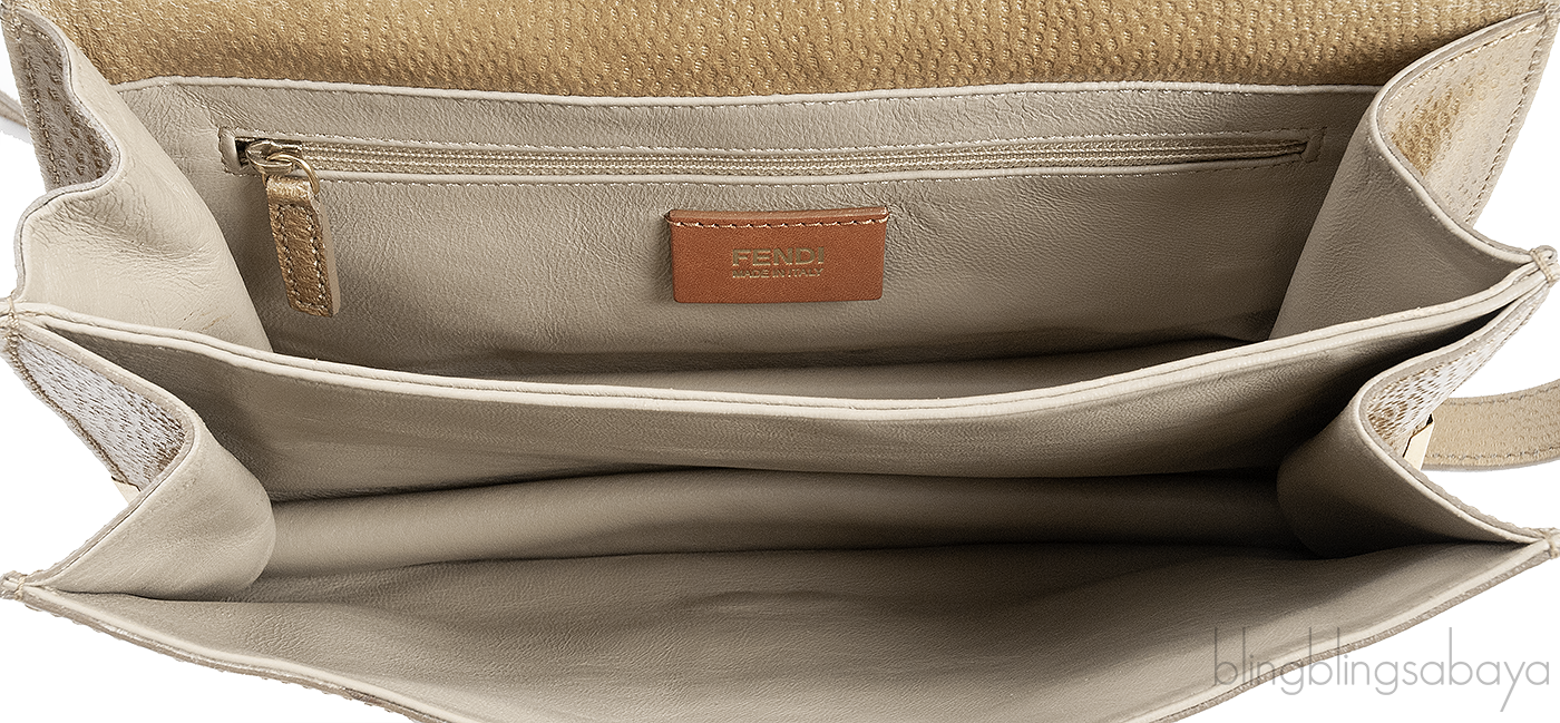 Fendi Brown Clutch Shoulder Bag
