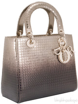 Lady Dior Gold Ebony Graded Metallic Bag