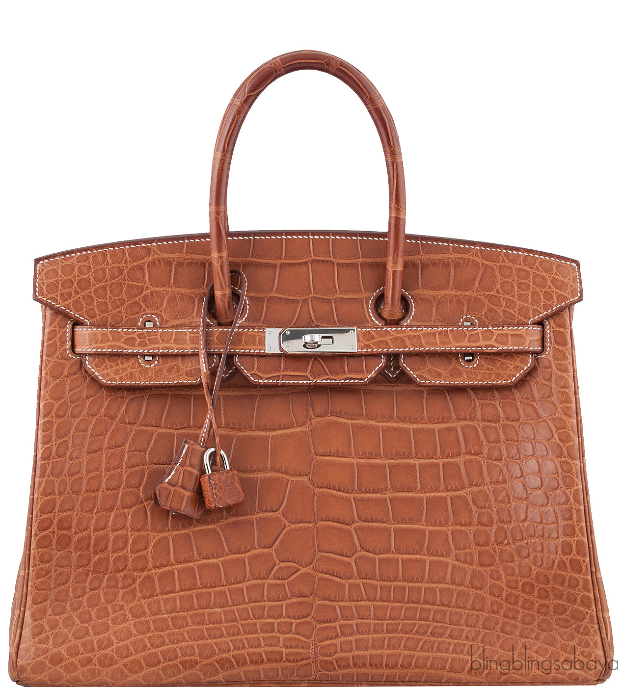 Birkin 35 Barenia Crocodile PHW