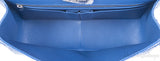 Chanel Classic Blue Python Jumbo Flap Bag