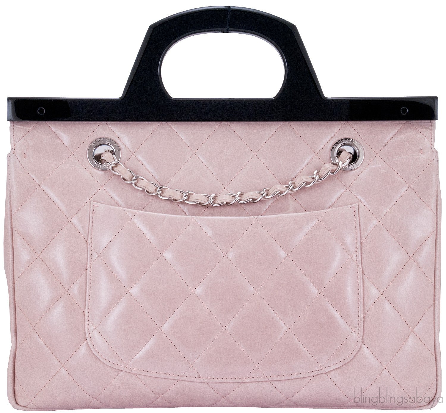 CC Pink Delivery Quilted Tote Bag