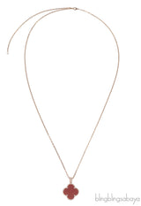 Van Cleef & Arpels Secret  Pendant Watch Carnelian Necklace