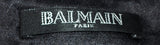 Balmain Animal Print Black & Blue Halter Neck Silk Dress