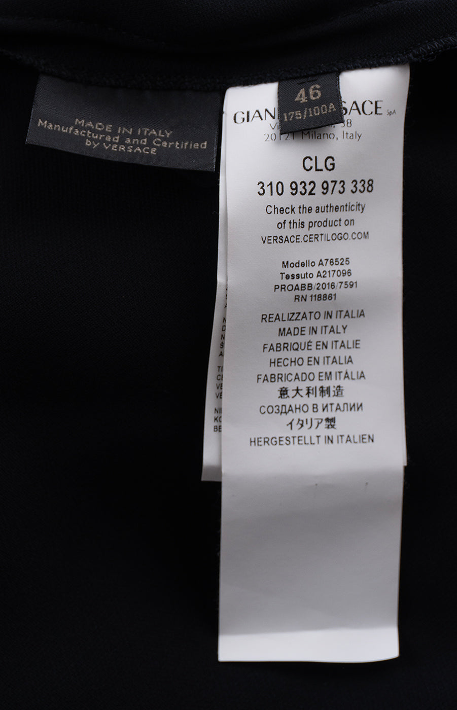 Gianni Versace Black Broderie Anglaise Ruffle Mini Dress XL