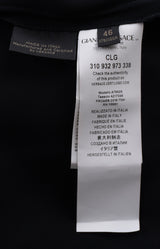 Gianni Versace Black Broderie Anglaise Ruffle Mini Dress XL
