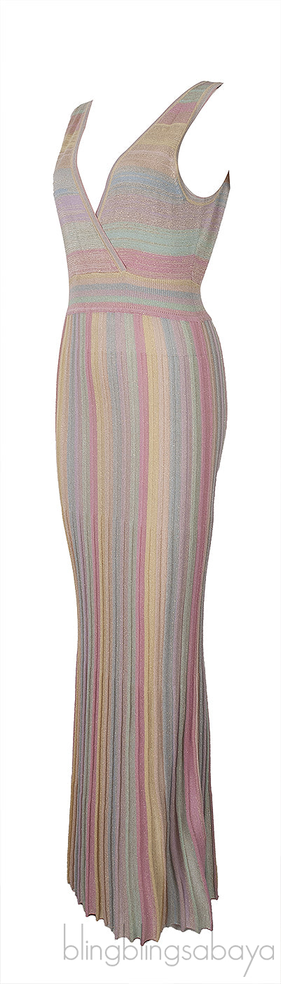 Mylene Striped Knit Maxi Dress