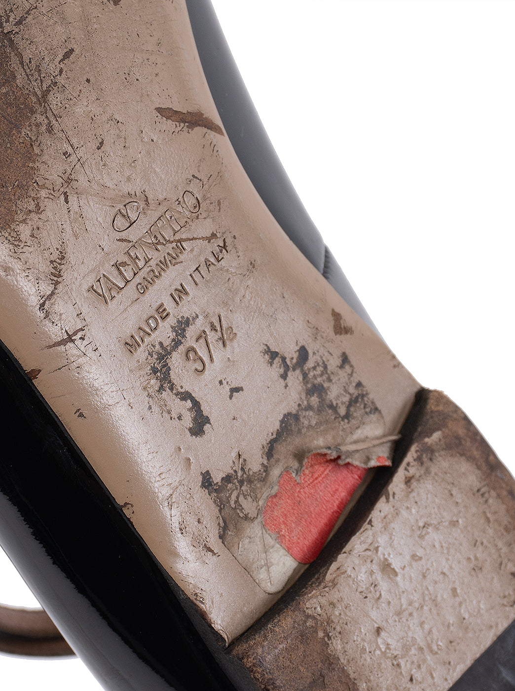 Valentino Garavani Black Patent Leather Ballet Flat 37.5