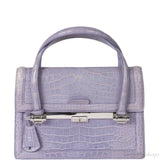Christian Dior Mitzah Lilac  Crocodile Medium Tote