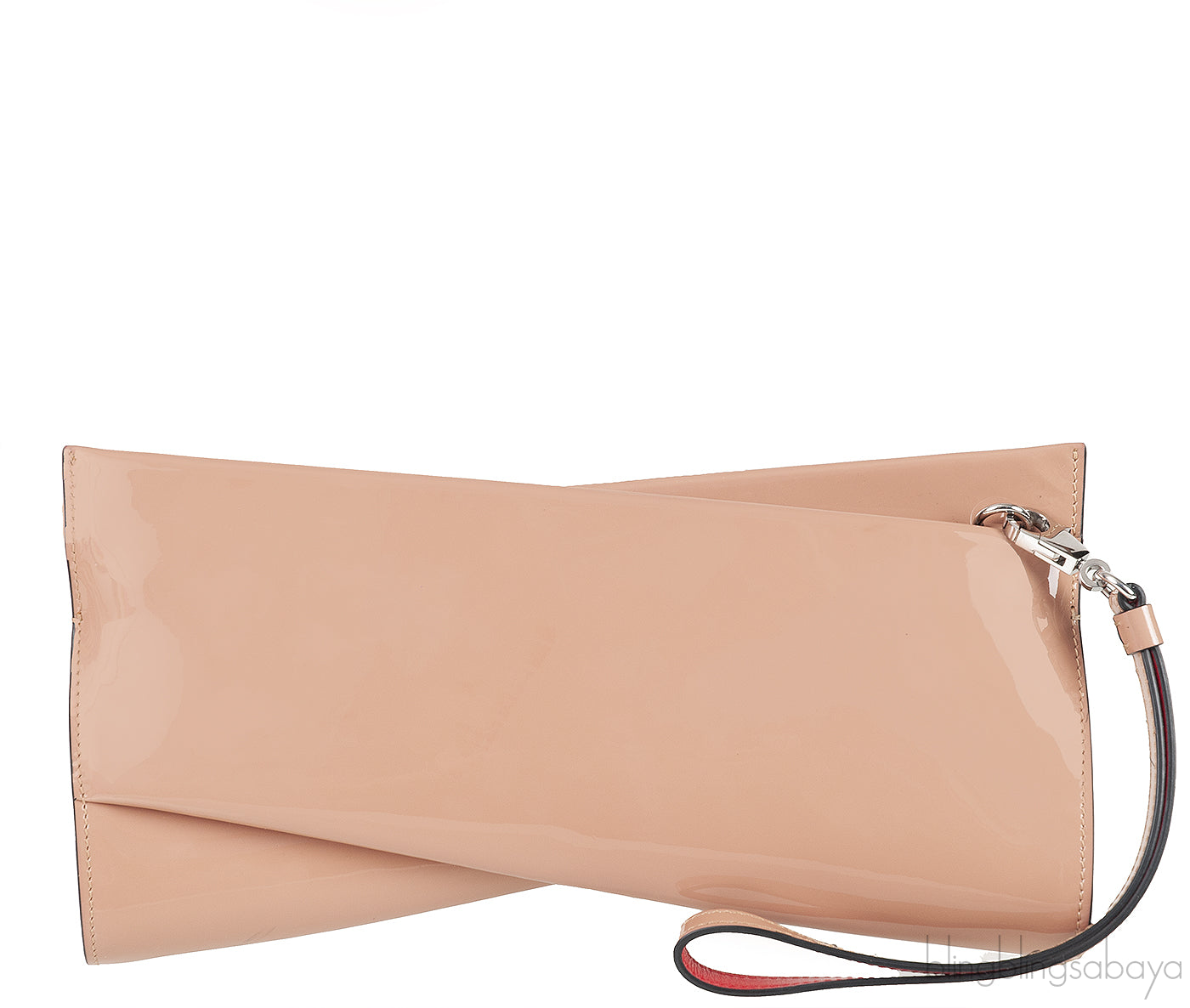 Loubitwist Patent Leather Clutch Bag