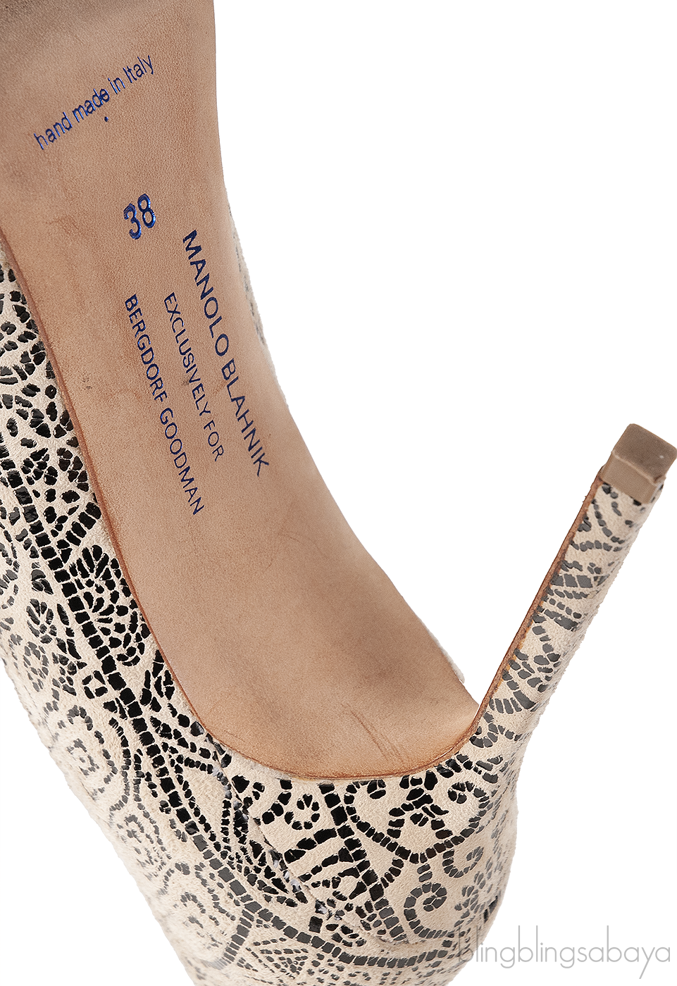 Manolo Blahnik BB Printed Suede Pump