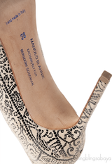 Manolo Blahnik BB Printed Suede Pump