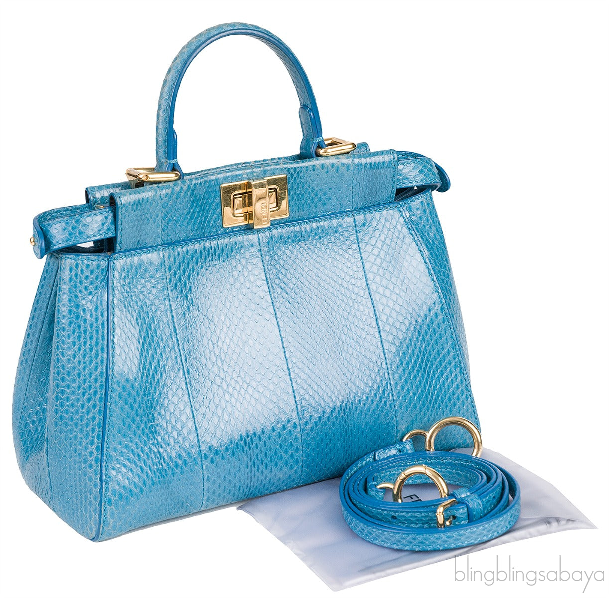Blue Python Mini Peekaboo