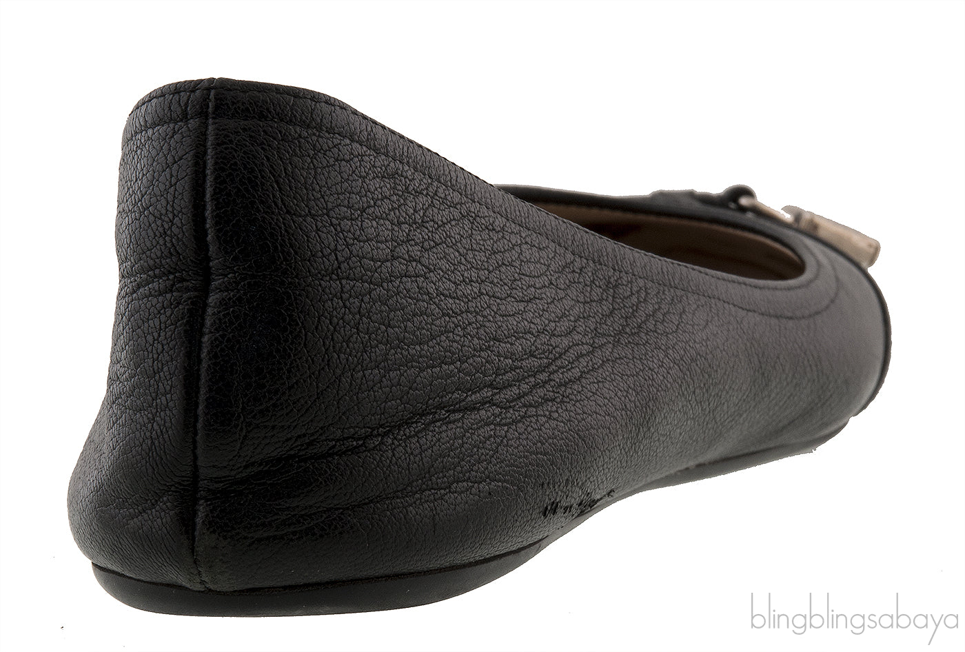 Silver Lock Ballet Flat Shoes