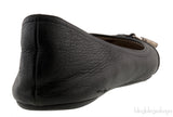 Silver Lock Ballet Flat Shoes