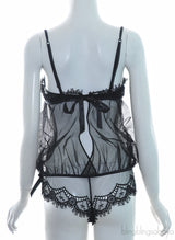 Black Mesh Bodysuit