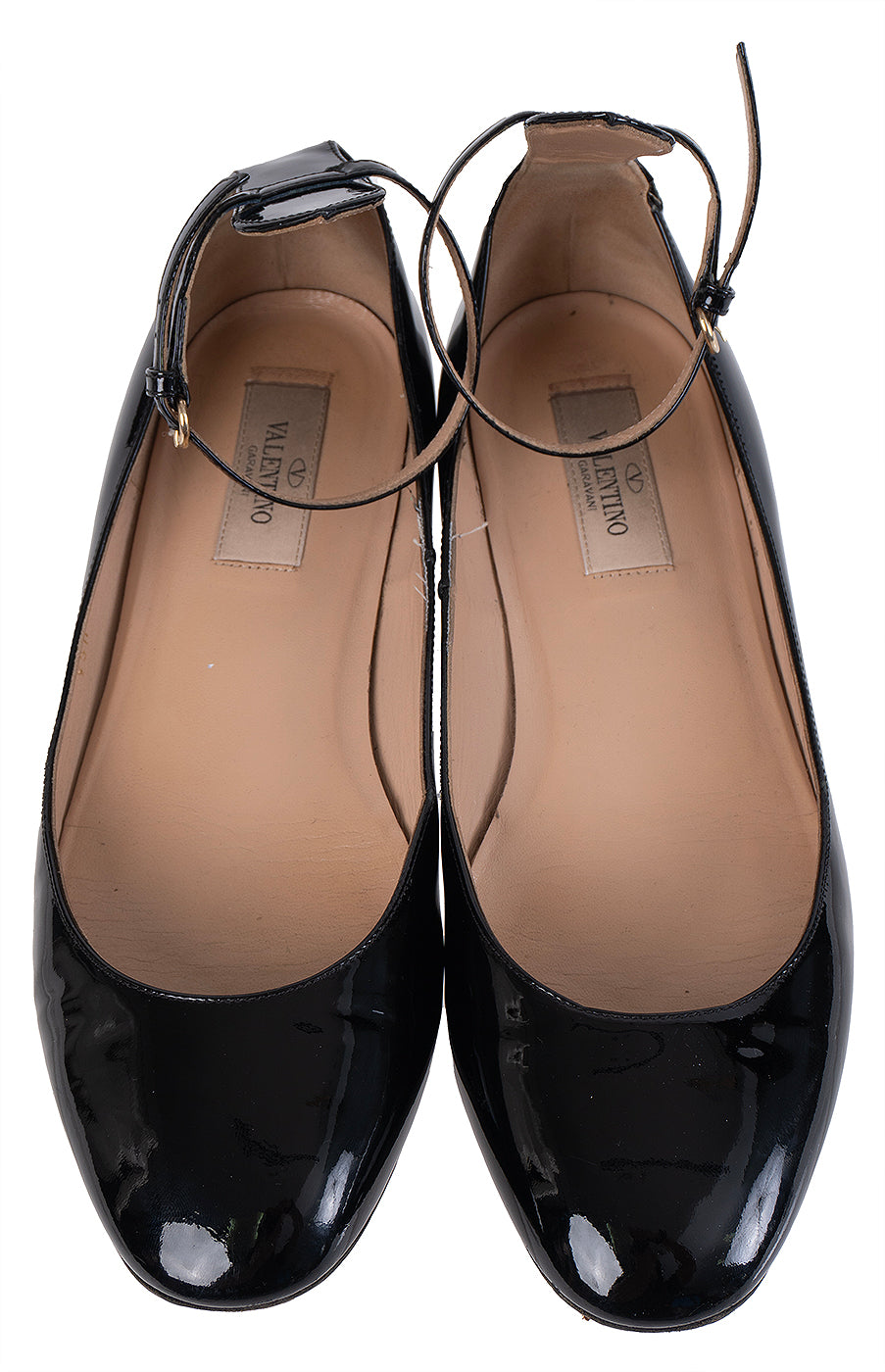 Valentino Garavani Black Patent Leather Ballet Flat 37.5
