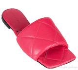Bottega Veneta Fuchsia BV Rubber Lido Sandals