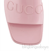 Pastel Pink Rubber Slide Sandals