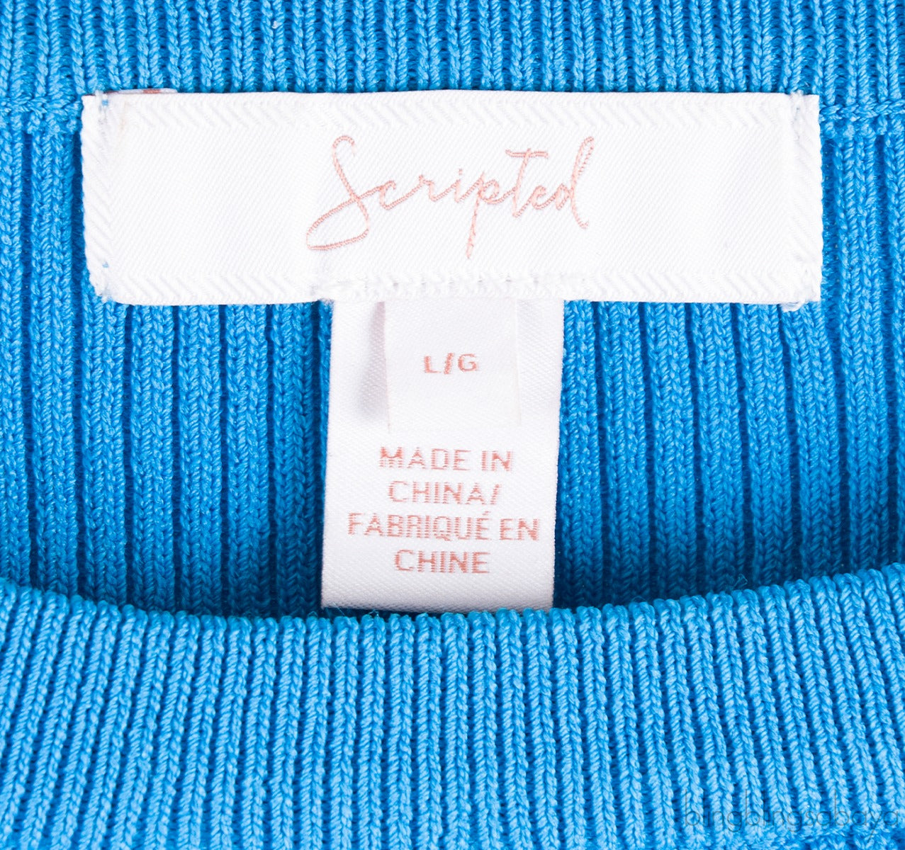 Blue Cold Shoulder Sweater