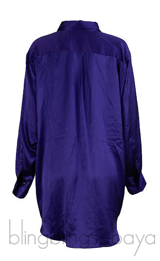 dMn Chloe Purple Oversized Shirt