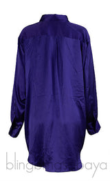 dMn Chloe Purple Oversized Shirt