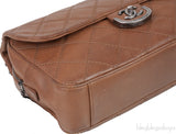 Chanel Brown Quilted Coco Sporran Shoulder Bag