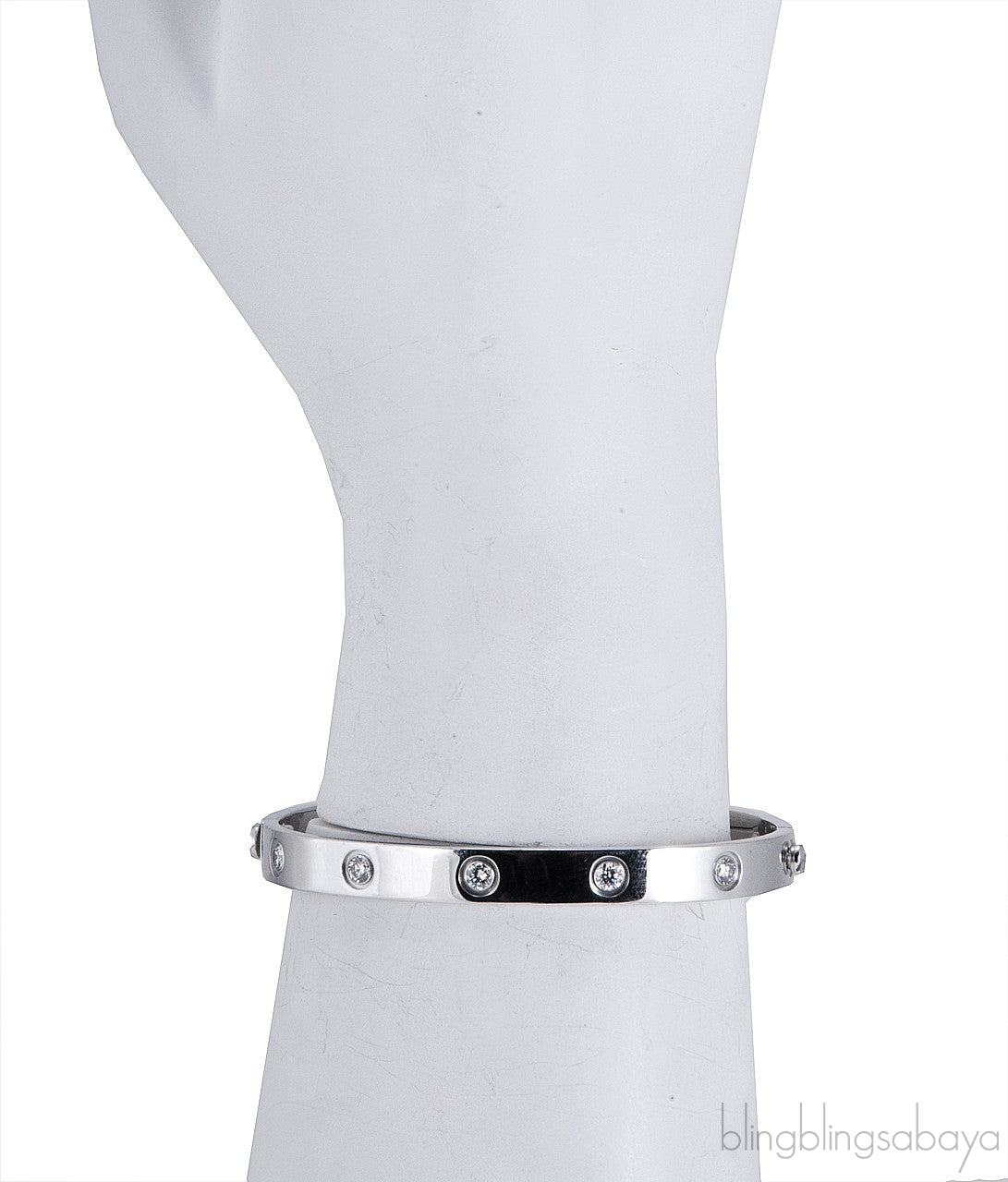 White Gold LOVE Diamond Bracelet