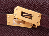 Hermes Special Order Kelly 25 Rouge and Gris Perle Epsom Sellier BGHW