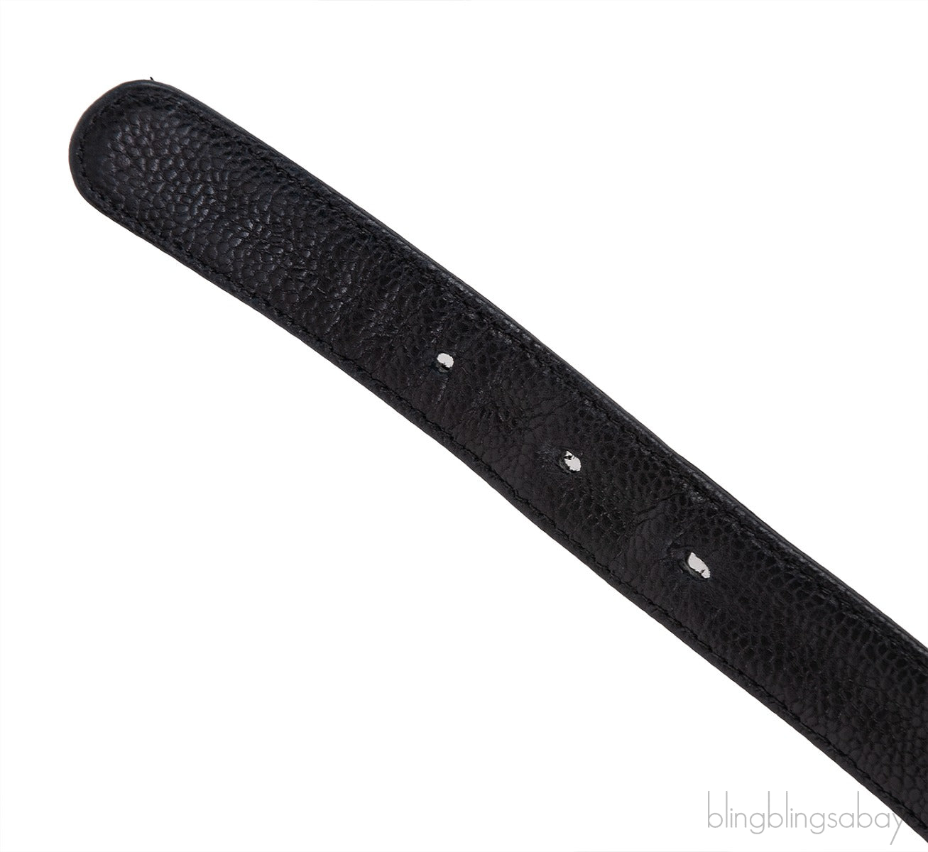 Chanel Black Caviar CC Turnlock Vintage Belt