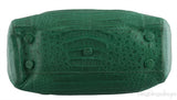 Green Double Zip Crocodile Tote Bag
