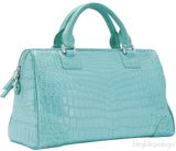 Tiffany Blue Crocodile Handbag