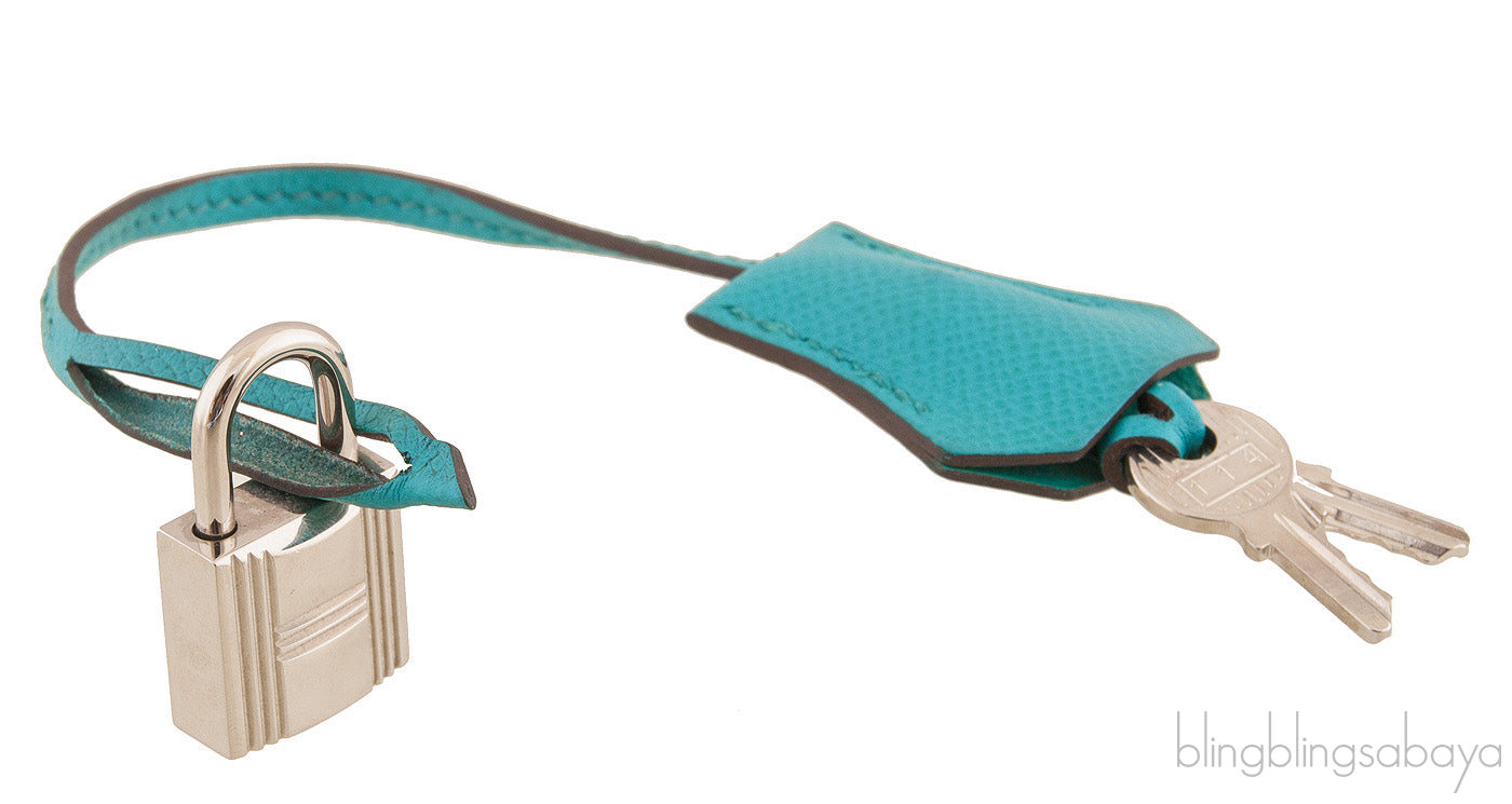 Kelly 32 Bleu Paon Sellier PHW