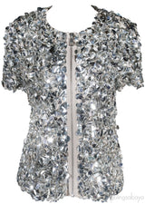 Silver Sequin Blouse