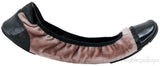 Sport Beige Velvet Ballet Flats