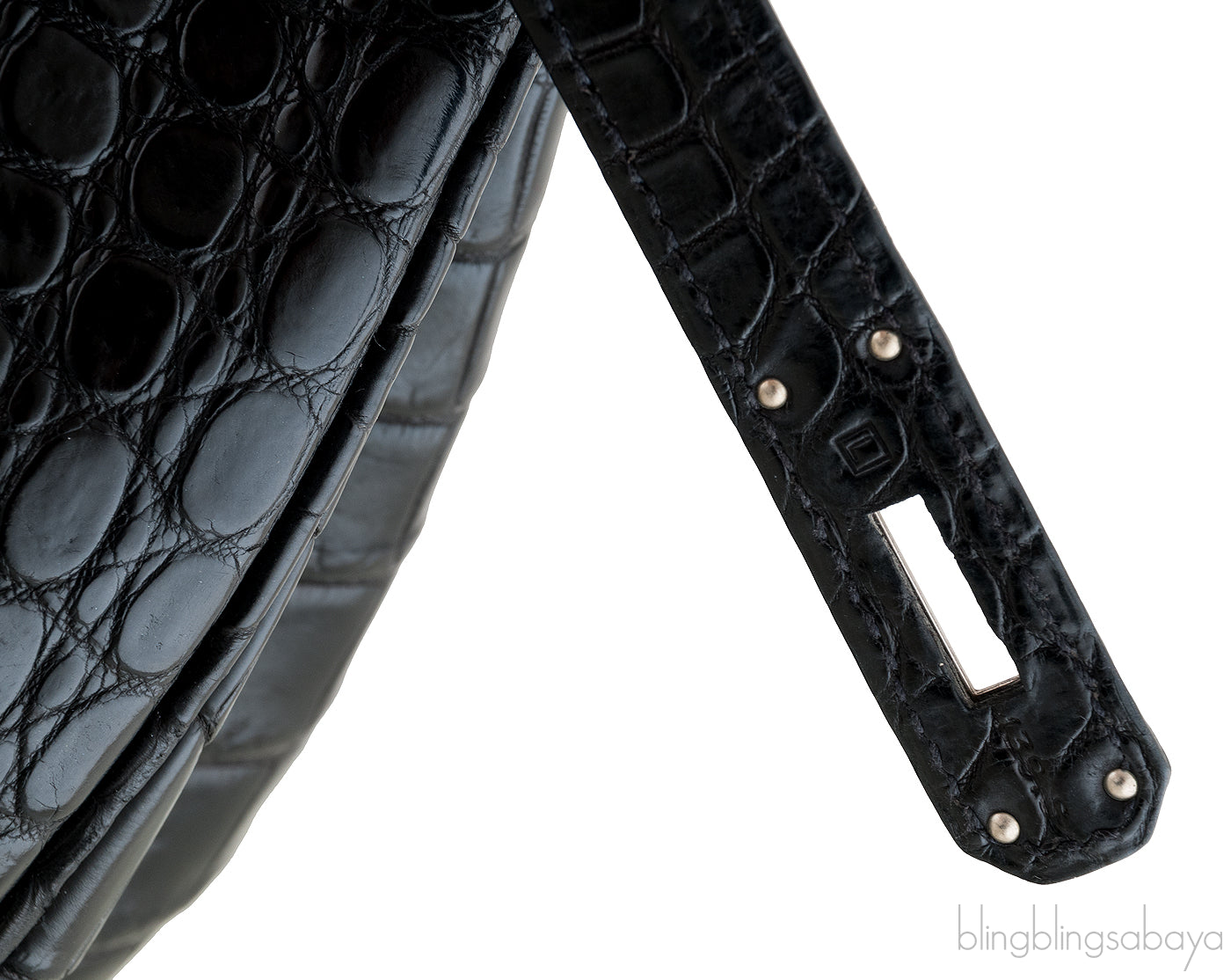 Birkin 35 Black Crocodile Porosus