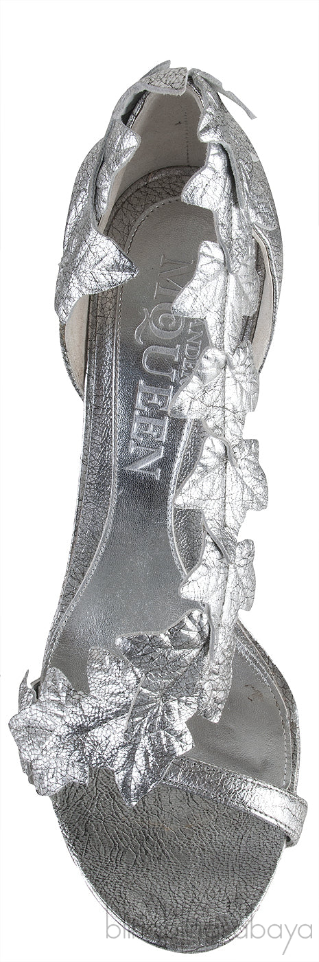 Silver Ivy Leaf Sandals
