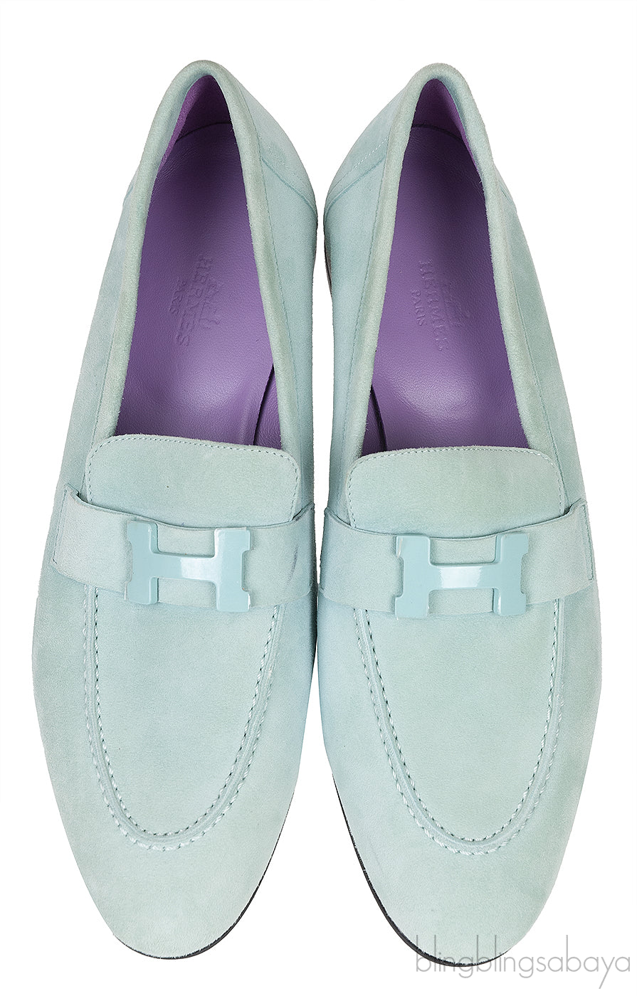 Paris Loafer Suede Vert Embrun Loafer Shoes