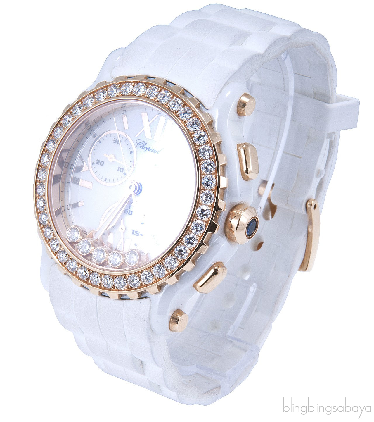 Happy Sport Pink Gold White Diamond