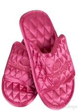 Home Quilted Satin Slides