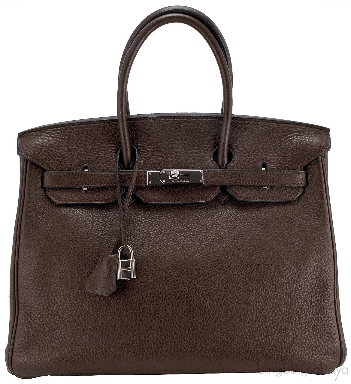 Birkin 35 Choco Brown Clem PHW