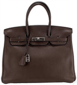 Birkin 35 Choco Brown Clem PHW